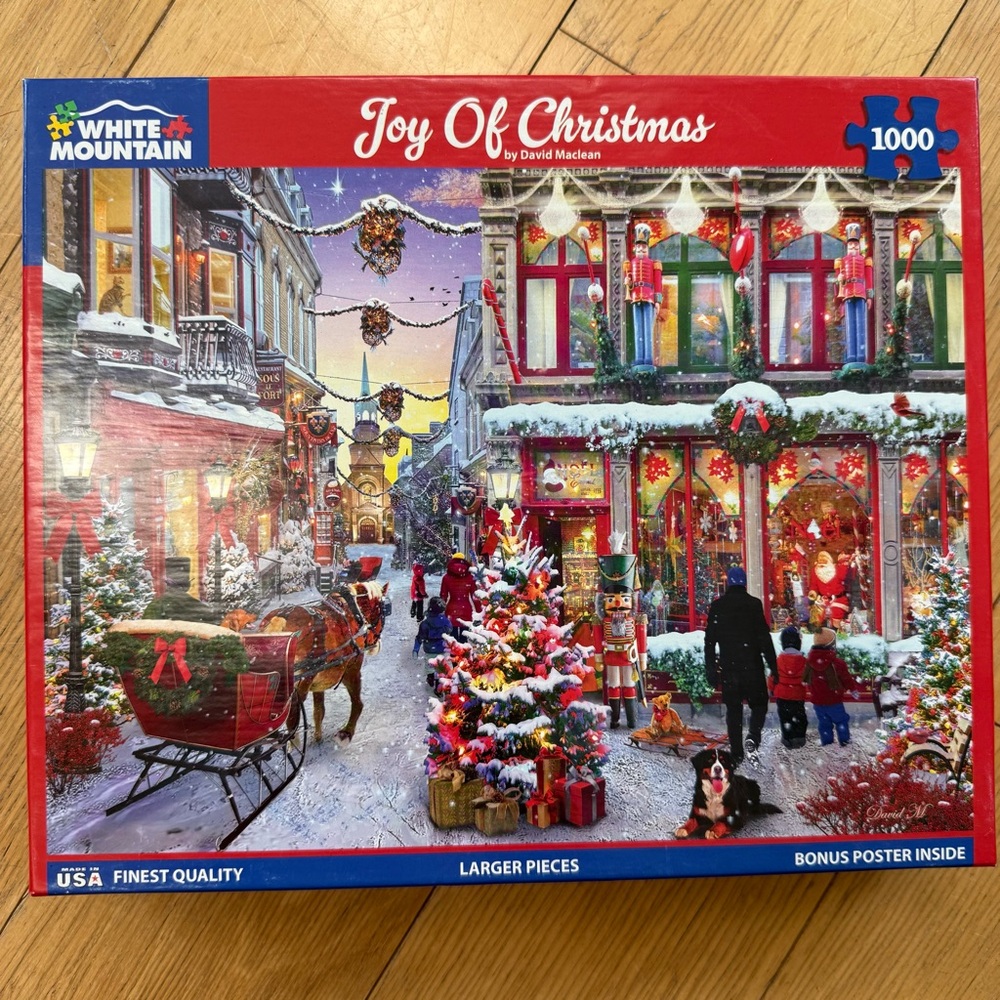 WHITE MOUNTAIN 1000pc Joy of Christmas jigsaw puzzle